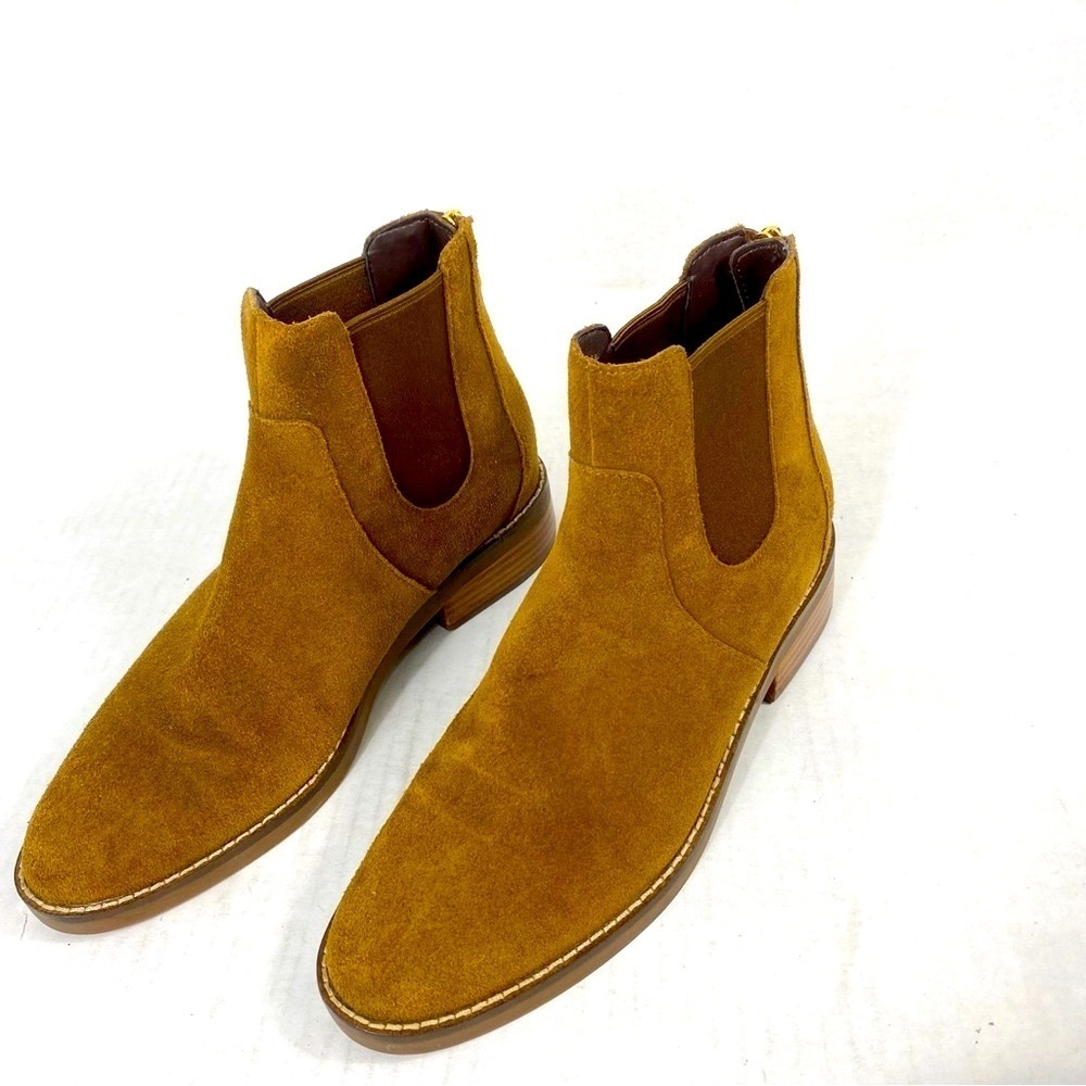 Cole Haan Reide Waterproof Chelsea Boots Size 8 Camel Tan